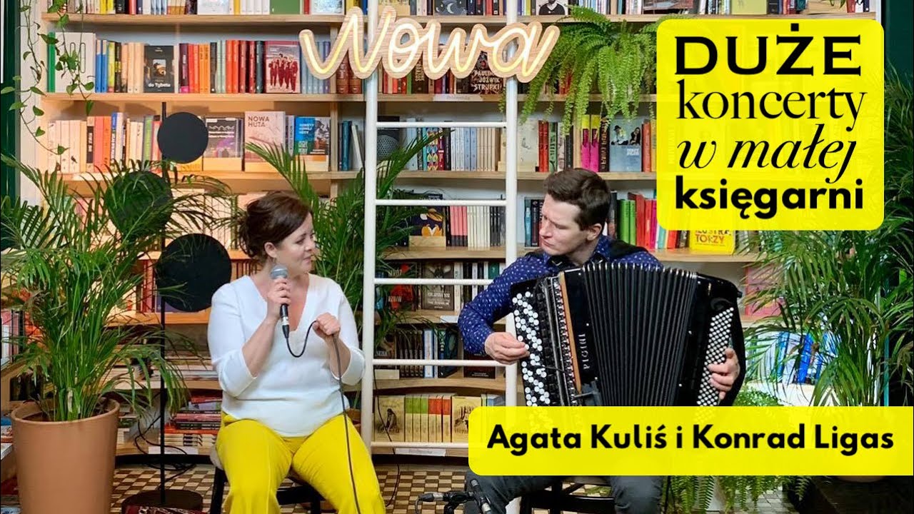 Agata Kuliś i Konrad Ligas - jazz live sesja w Cafe NOWA Księgarnia