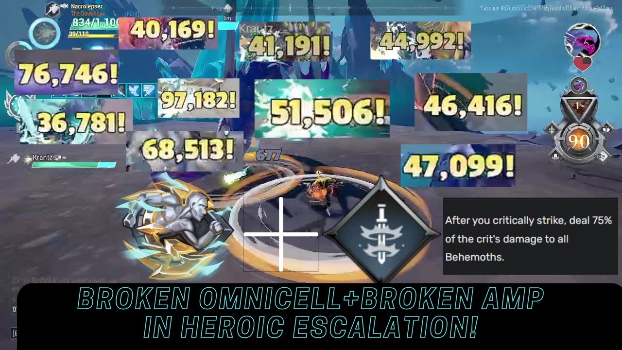 HAMMER TEMPEST DUO DAUNTLESS SHOCK HEROIC ESCALATION 51-90 FULL S NO TONICS! 5m16s