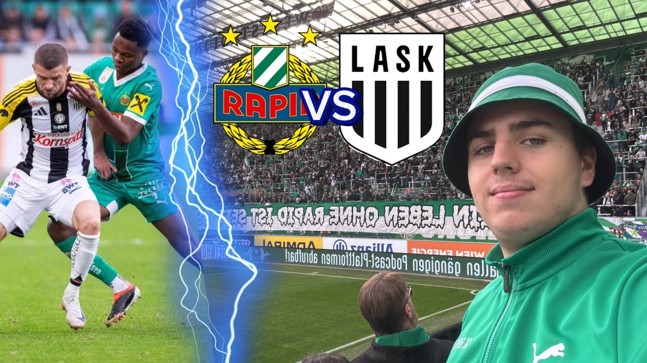 RAPID gegen LASK | Admiral Bundesliga | Lask bunkert sich zum Punkt | Stadionvlog | Alexice99