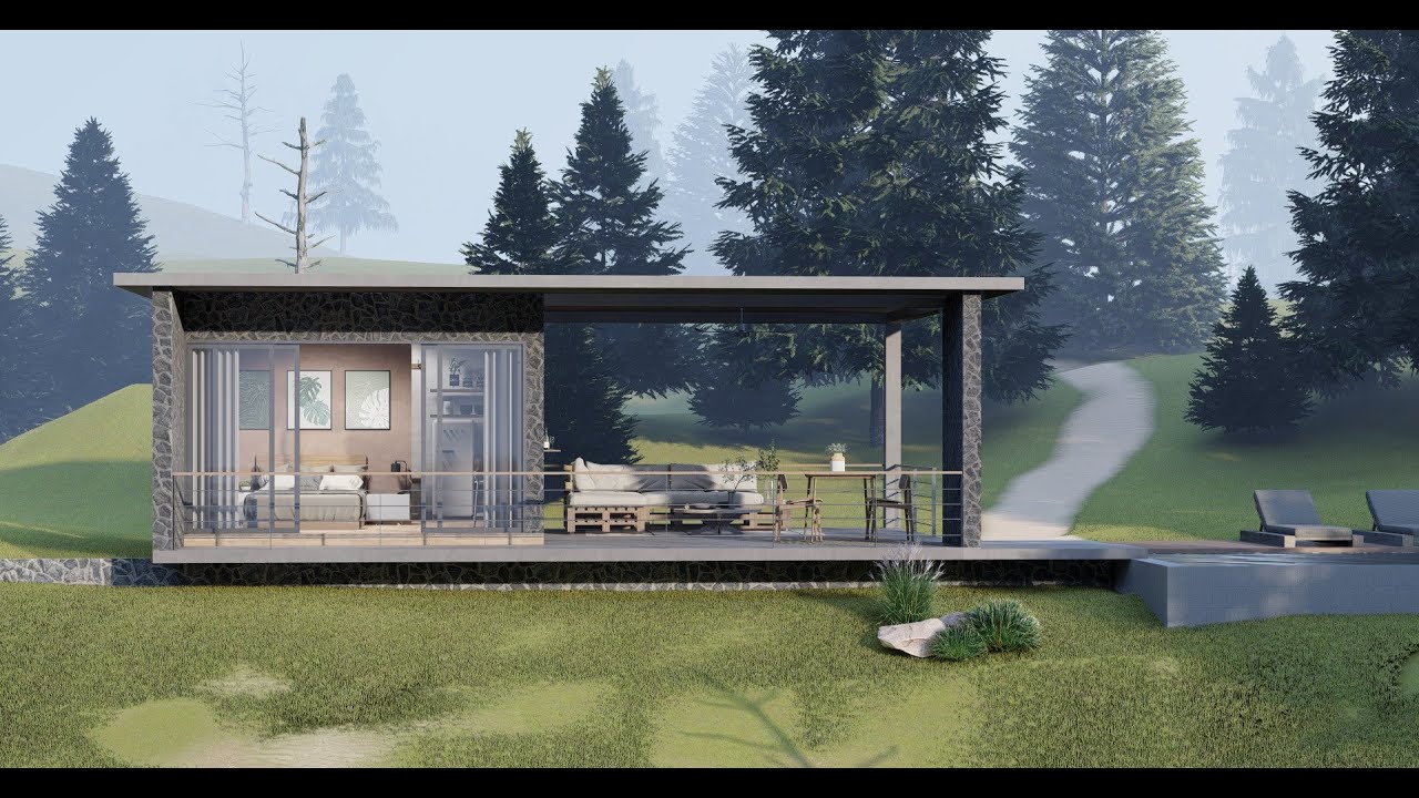 Small modern chalet design