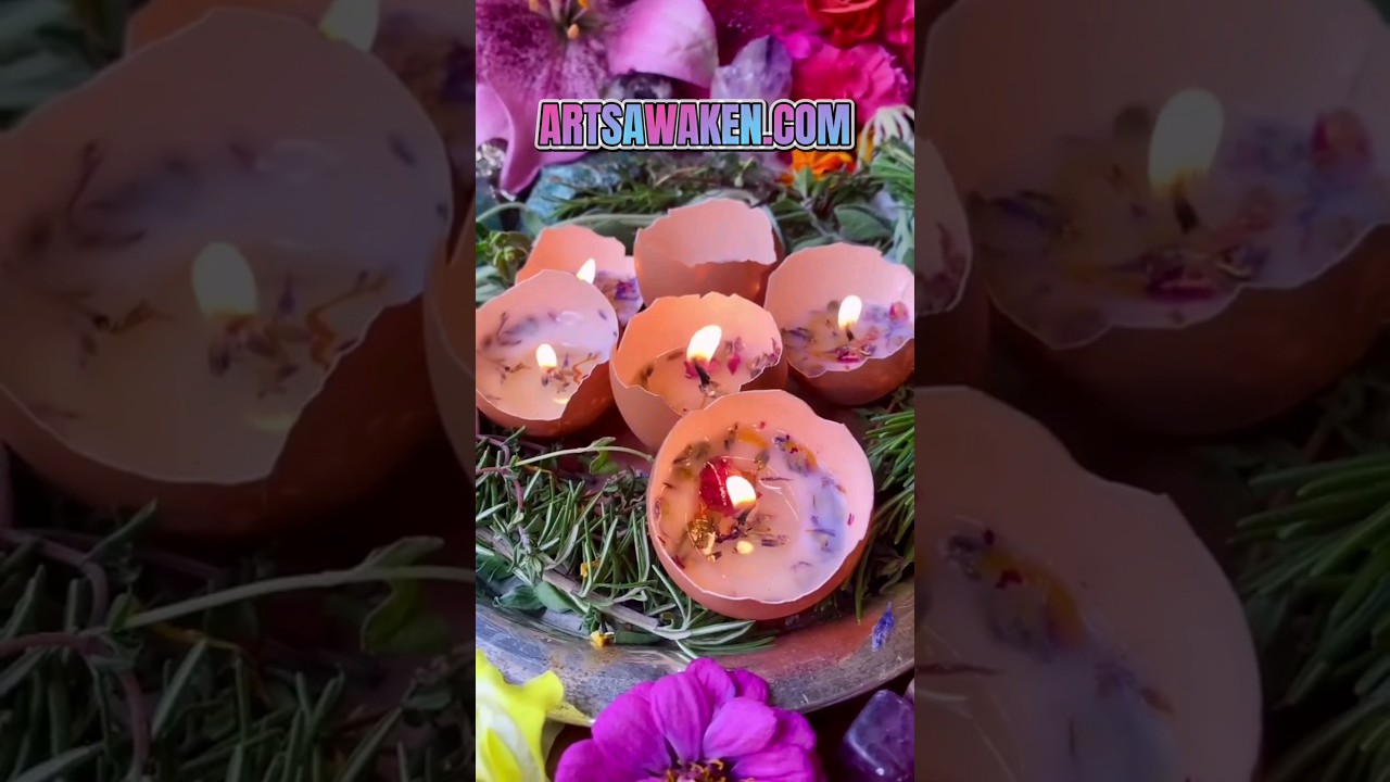 Transform Eggs into Stunning DIY Eggshell Candle Masterpieces! #candlemaking #diy #upcycling