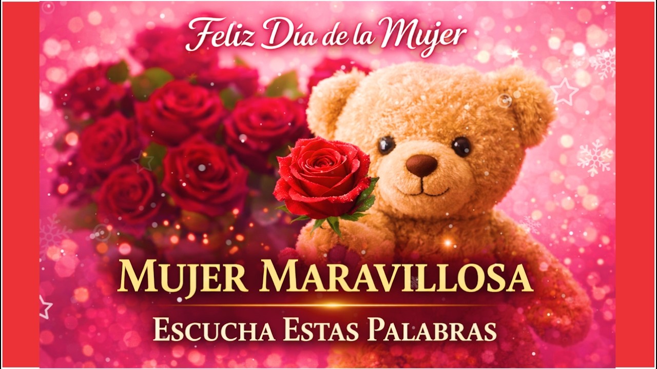 Feliz D&iacute;a de la Mujer 💖 A Ti, Mujer Maravillosa&hellip; Escucha Estas Palabras | D&iacute;a Internacional Mujer