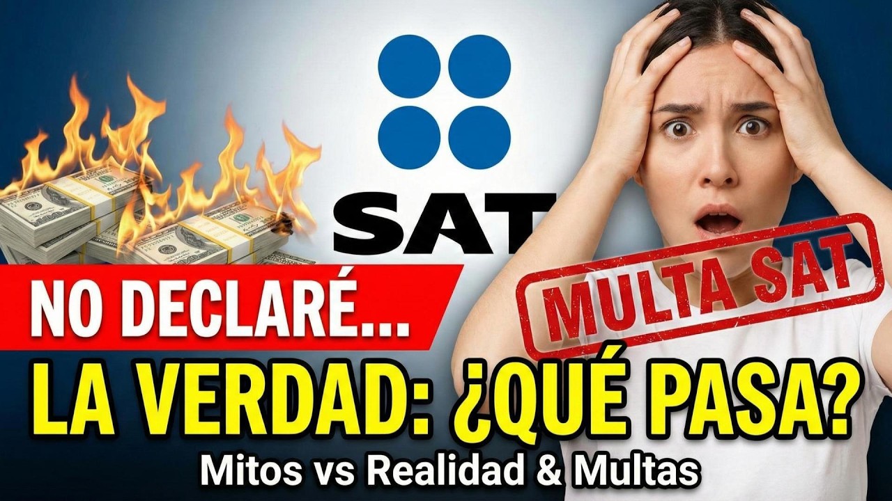 ¿Qué PASA si NO DECLARO mis INGRESOS al SAT? 😰 (Mitos y Multas 2026)