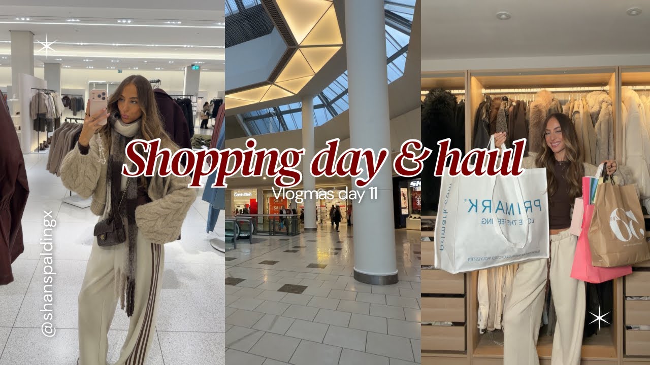 Пойдем со мной на шопинг!! И посмотрим, что я купила ✨ Primark, Zara, Boots... День 11 Vlogmas