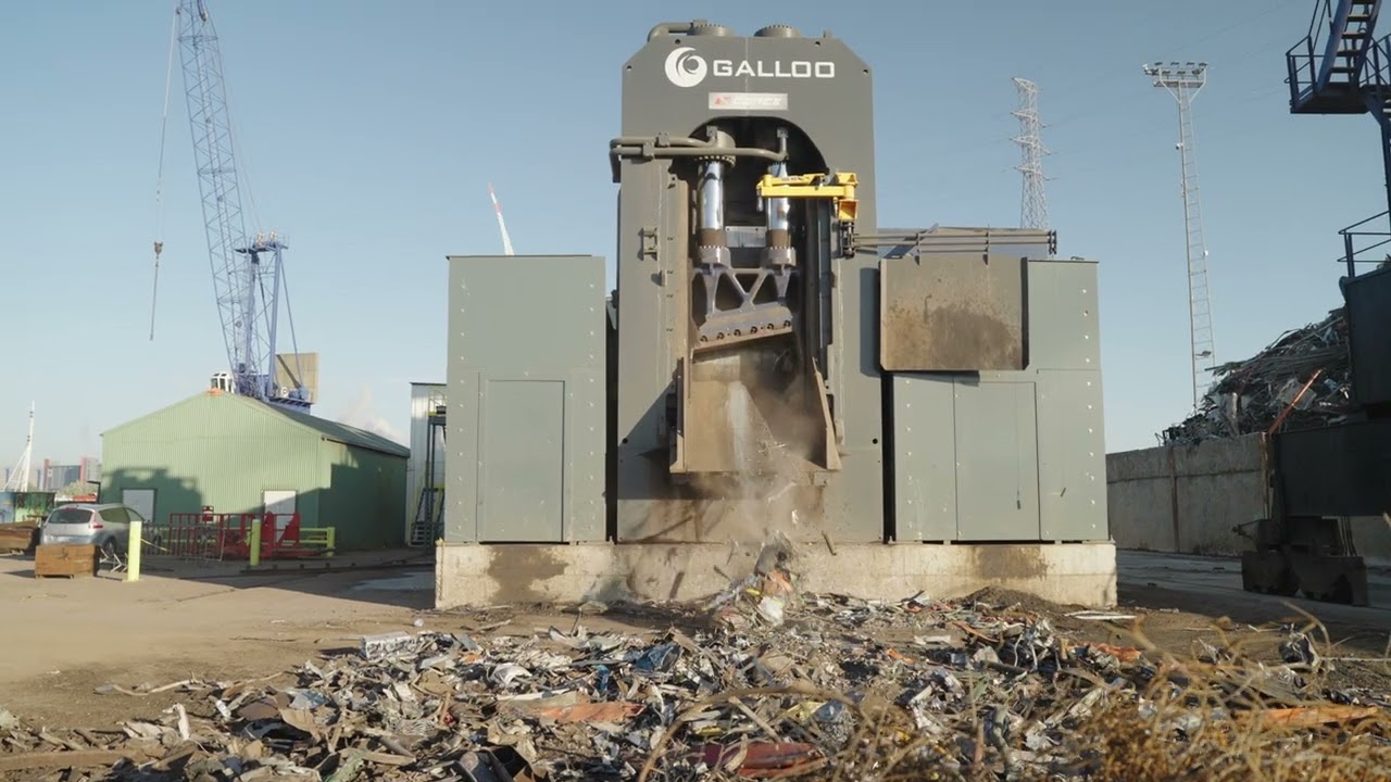 2000T LEFORT® Lidex hydraulic scrap shear @Galloo