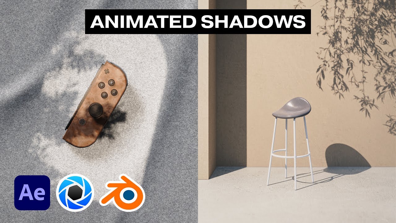How to add Animated Shadows (GOBOs) to your Renders - After Effect, KeyShot and Blender Tutorial