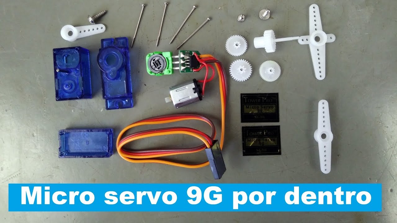 Desmontando um Micro servo 9G