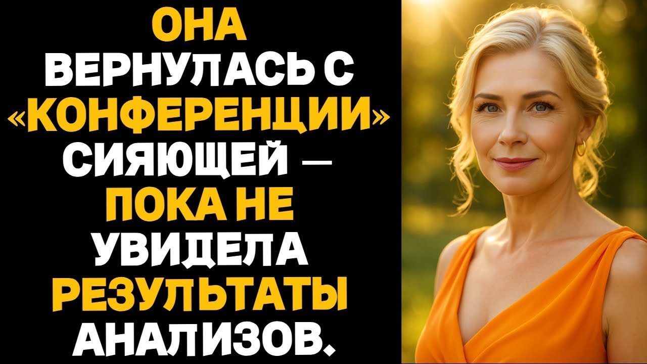Она вернулась с «конференции» сияющей — пока не увидела результаты анализов. Измена жены.