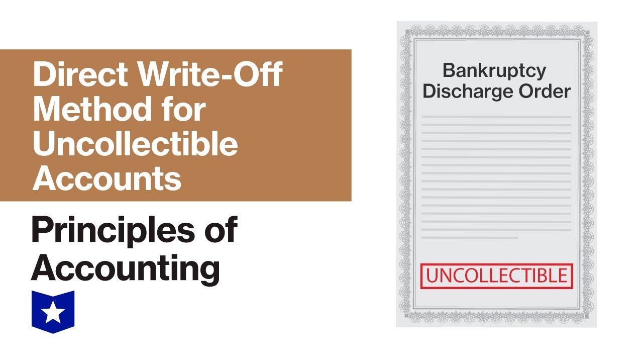 Direct Write-Off Method for Uncollectible Accounts | Principles of Accounting