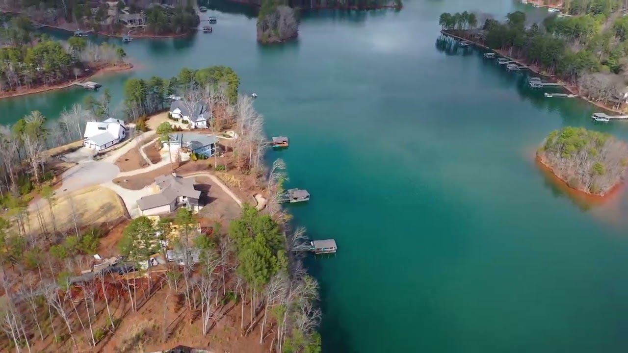 Walk Through w Aerial Lot 131 Harbor Point Lake Keowee Waterfront Lot