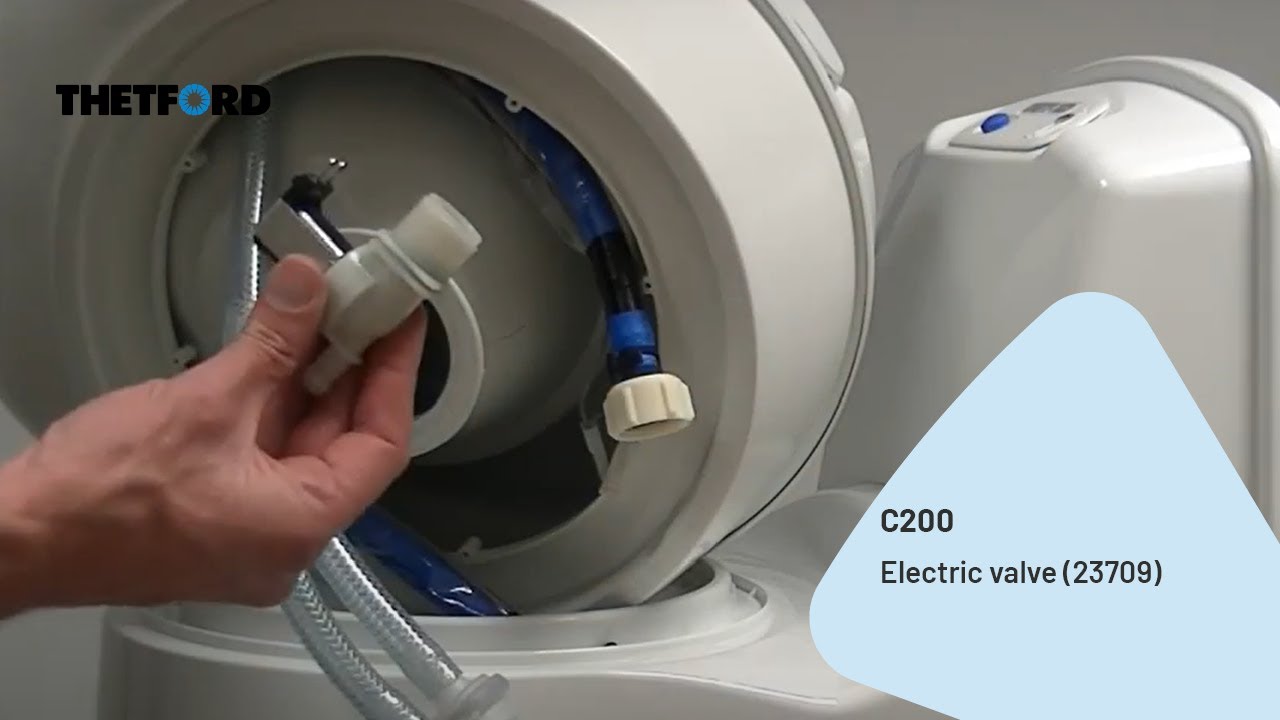 C200 | Electric valve (23709) replacement | Cassette toilet | THETFORD repair instructions