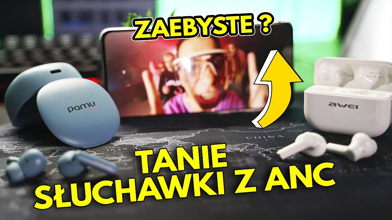 TANIE SŁUCHAWKI Z ANC | Pamu Quiet Mini & AWEI TA1 + KONKURS