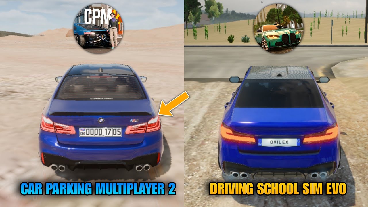 Car Parking Multiplayer 2 VS Driving School Sim Evo | Comparison (Cars, Sounds, Maps & More)