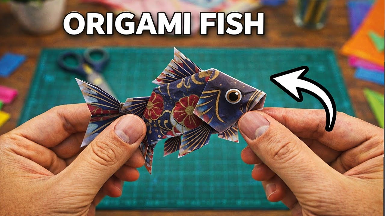 Easy fish Kids Craft🐠 Diy Fun satisfying craft activity for kids🪀