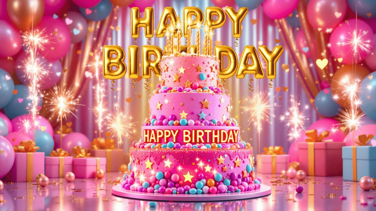 Happy Birthday Song with Cake 🎂🎶Celebration Music