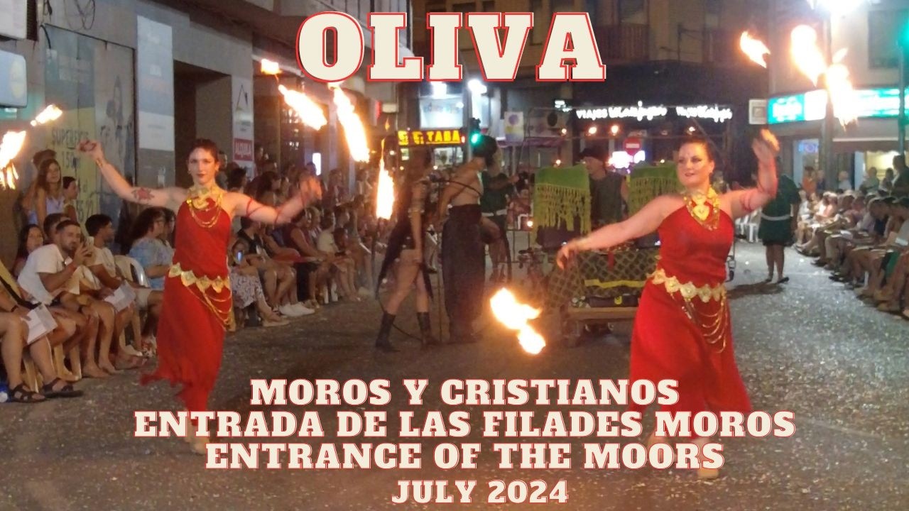 Oliva España Moros y Cristianos Entrada de las Filades Moros Moors and Christians Parade 4k #fiesta