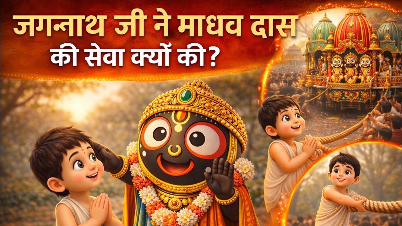 Jagannath ji Madhav dass ki seva  kyu krte h?   Jagannath ji ki story/ 