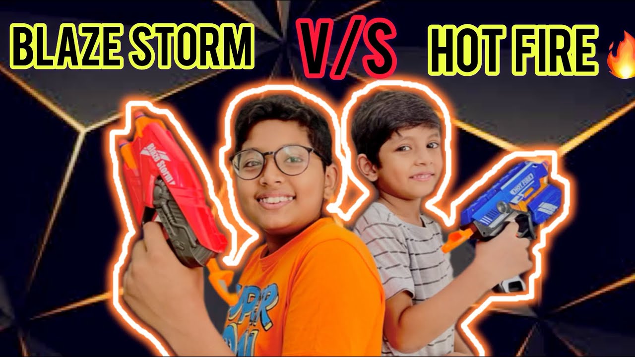 Ultimate Showdown: Blaze Storm vs Hot Fire! Unboxing New Guns @aayanvlogger
