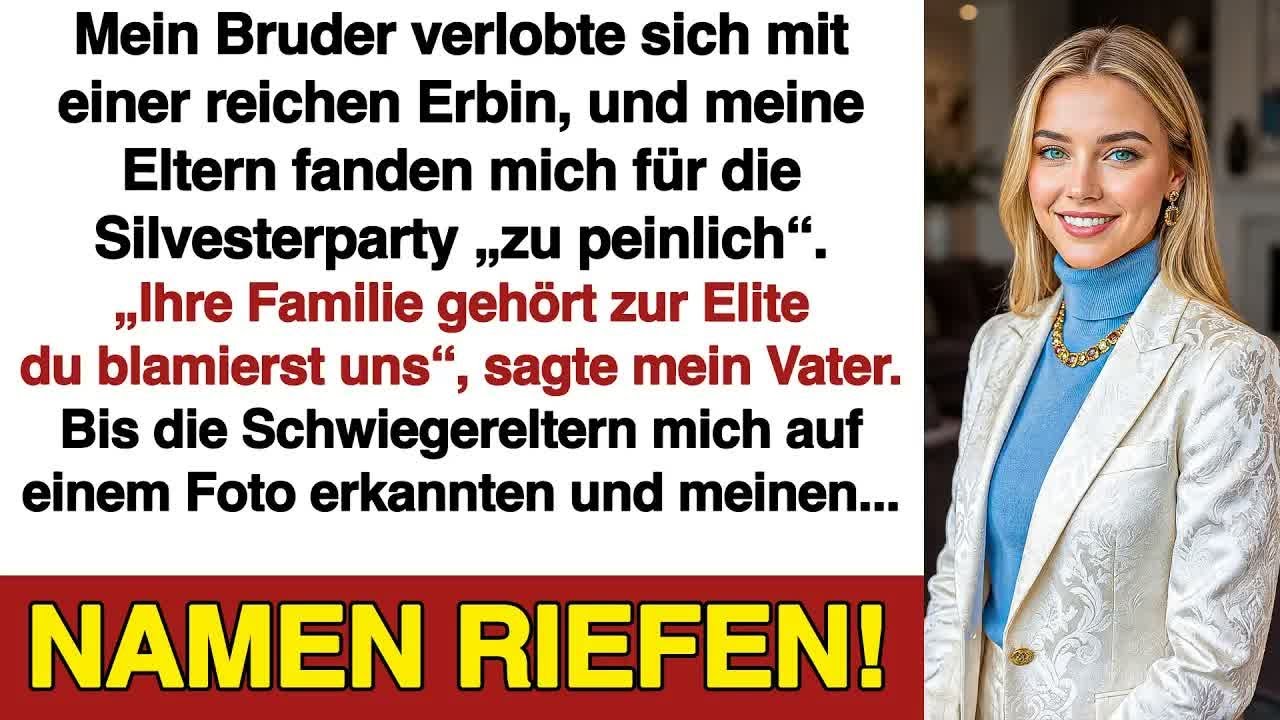 Mein Bruder versteckte mich vor seinen reichen Schwiegereltern – bis sie mich auf der Party er
