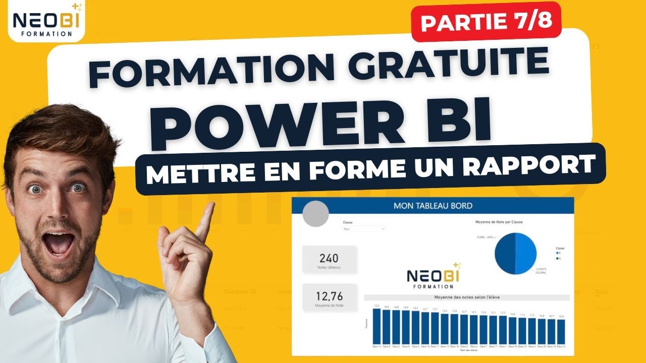 Formation POWER BI complète 2026 — mettre en forme un rapport ! [7/8]
