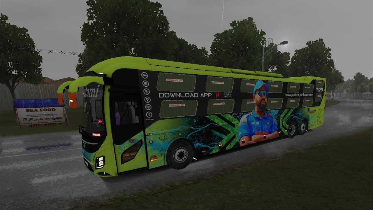 Volvo bus drive delhi to Manali #bussidindonesia #bussid #viralvideo #volvobus #gaming 