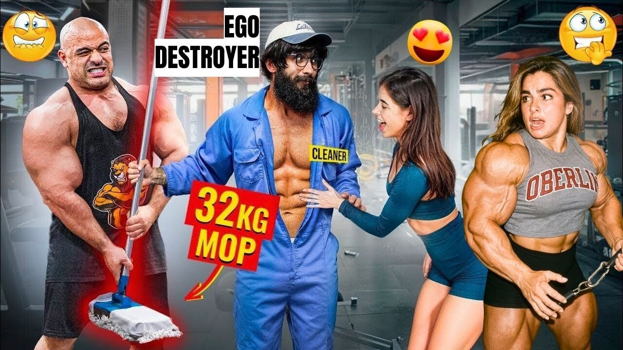 Anatoly GYM PRANK - ANATOLY Uses 32kg Mop in the Gym #8 | Bodybuilders Laughed… #Anatoly