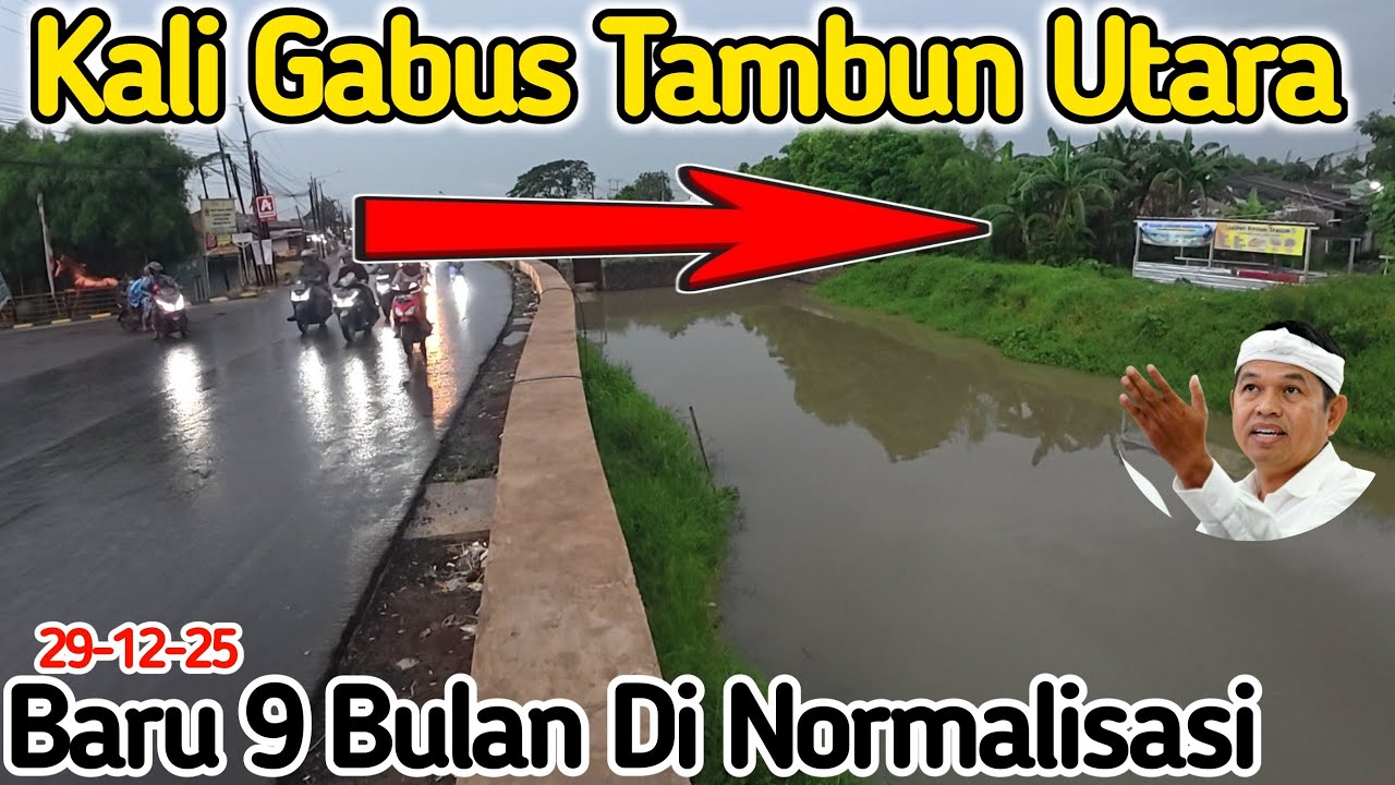 GILAA‼️BARU 9 BULAN DI NORMALISASI KALI GABUS SUDAH SEPERTI INI #KDMDEDIMULYADI