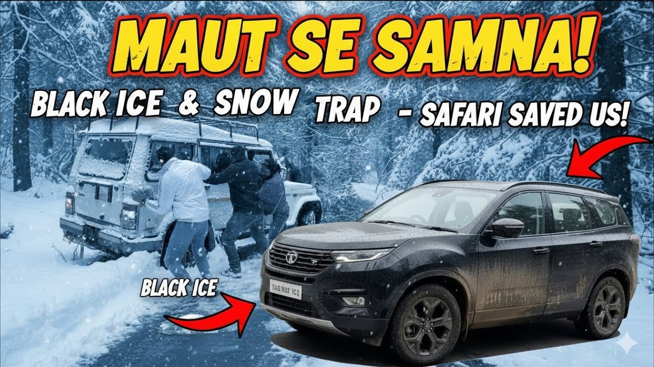 Kasol to Tosh l Tata Safari Performance 🥶 Black Snow | Deadly Roads & Emergency Hospital Visit!