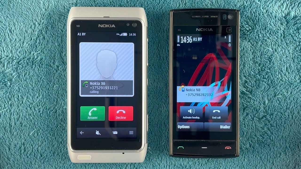 Calling from Nokia N8 to Nokia X6 and back