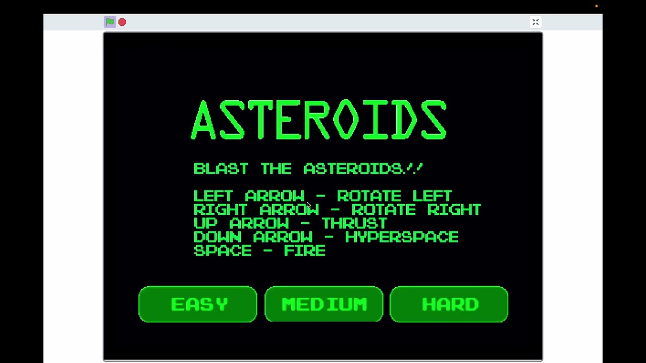 I played asteroids on Scratch