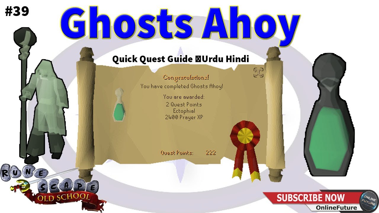 OSRS│How To Complete Ghosts Ahoy Quest 2020 │Quick Quest Guide │Urdu Hindi
