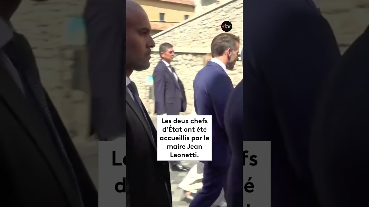 Emmanuel Macron et Giorgia Meloni &agrave; Antibes