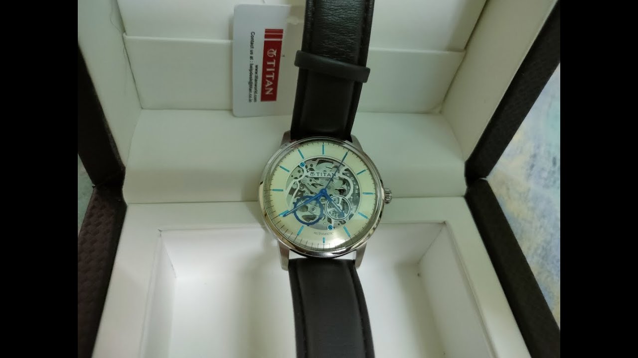 Titan Mechanical Analog Champagne Dial Men's Watch 90110SL02/NN90110SL02