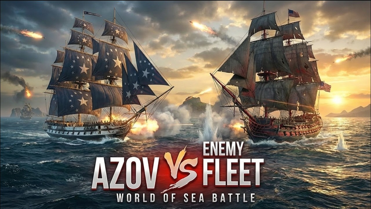 Защита Проклятый город Ф С vs SOM 300 в World of sea battle