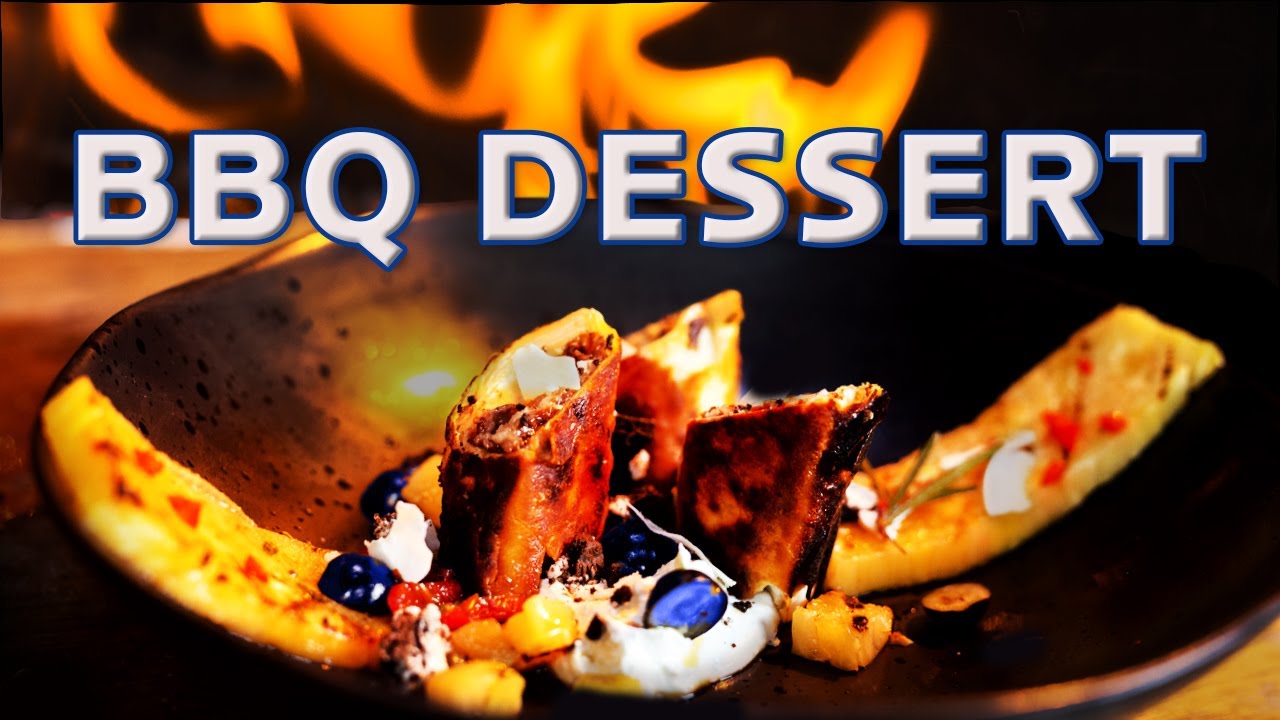 Gegrilde BOUNTY met RUM en ananas op de BBQ