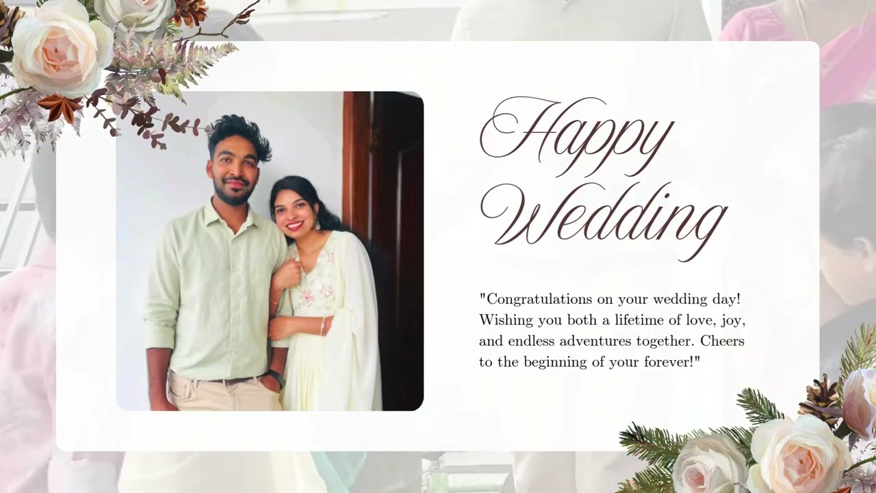 Happy Wedding Antony