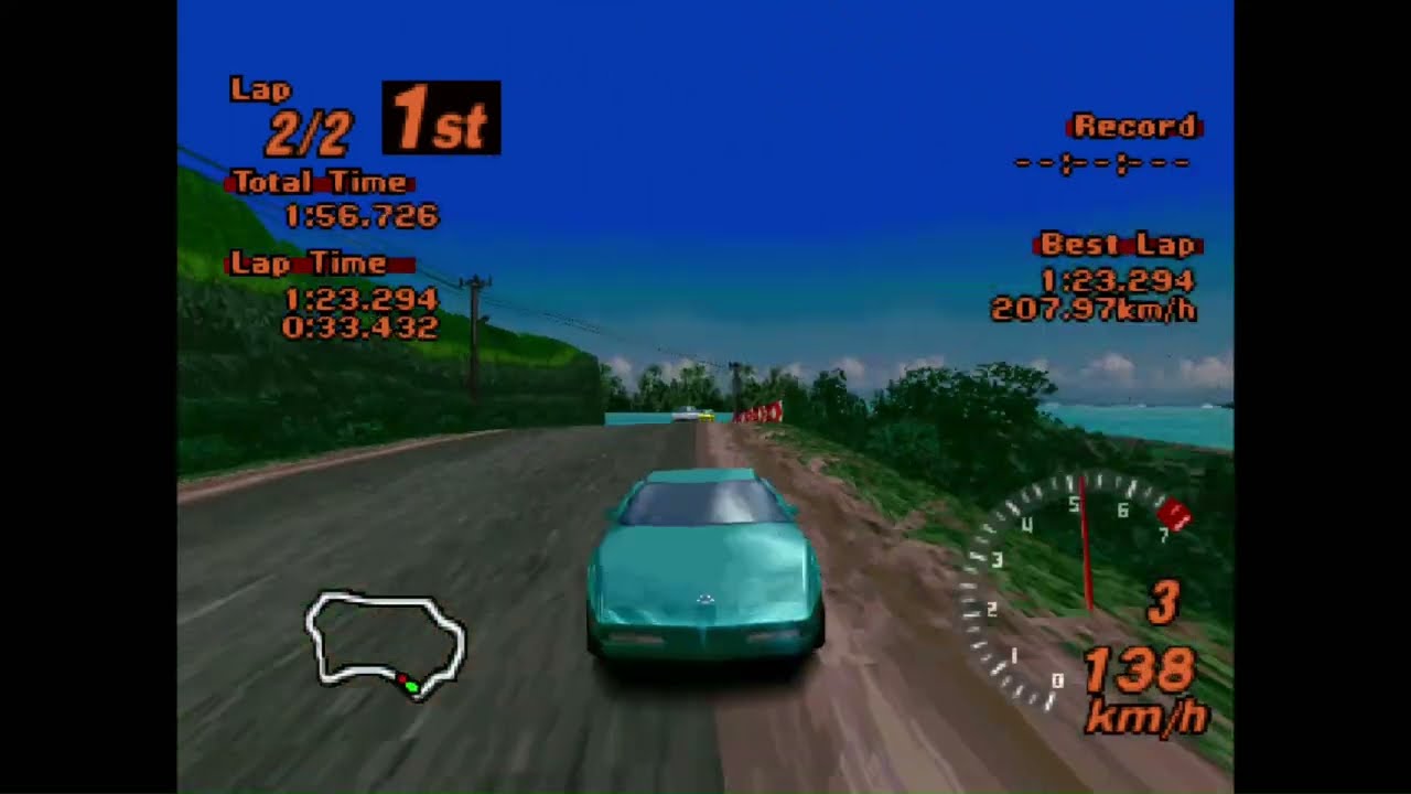 Gran Turismo 2 - Corvette Coupe - Tahiti Road