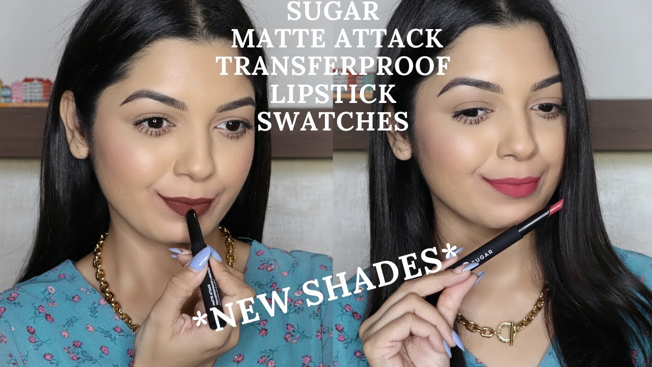 SWATCHED 7 *NEW* SHADES OF SUGAR MATTE ATTACK TRANSFERPROOF LIPSTICK | MAKEUPFASHIONREVIVAL