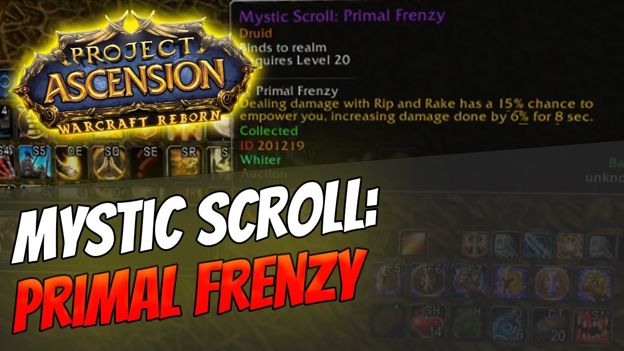 How to get Mystic Enchant: Primal Frenzy | Druid [Bronzebeard | Ascension Warcraft Reborn]