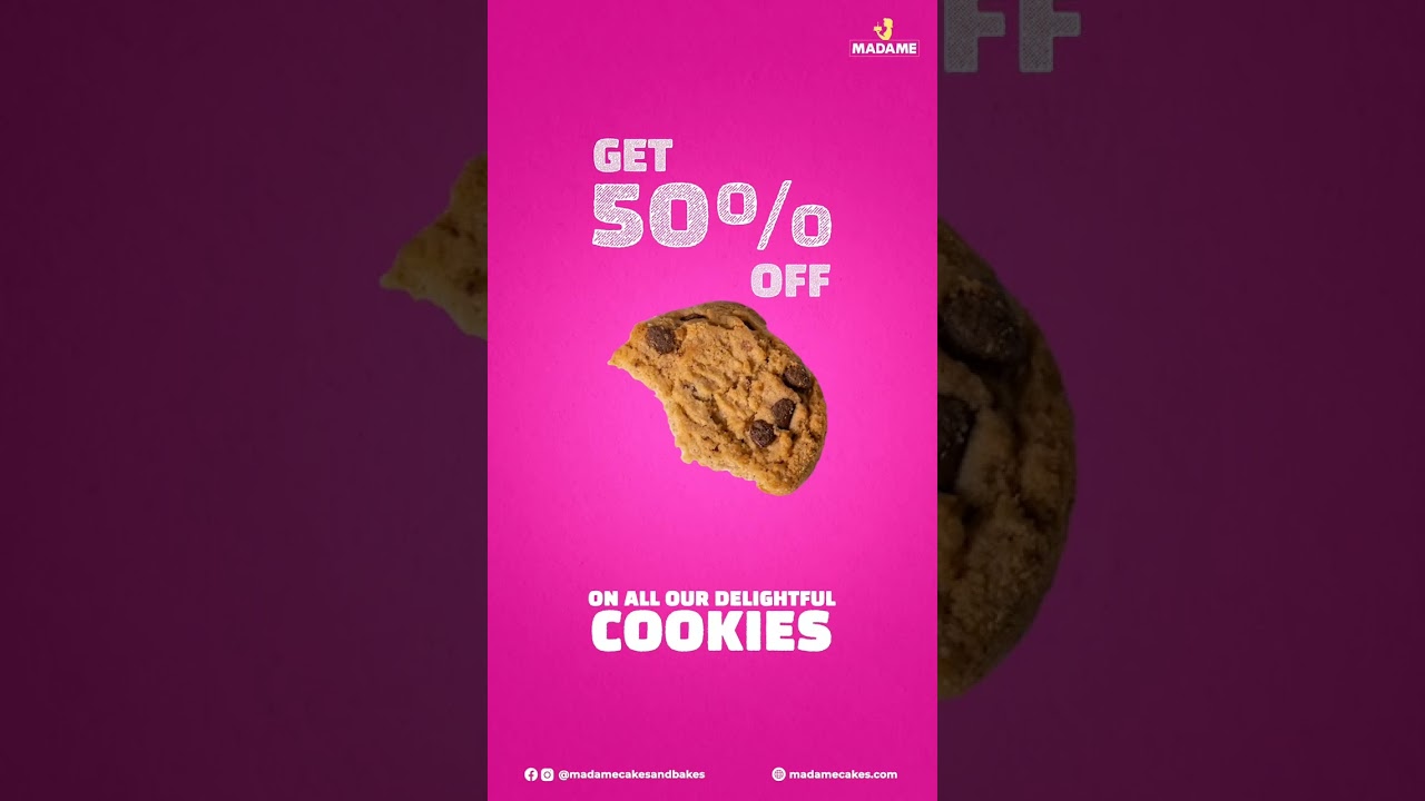 🚨50% OFF!!!! on our delicious cookies🍪by Madame cakes company, Order now: 9230989196 madamecakes.com