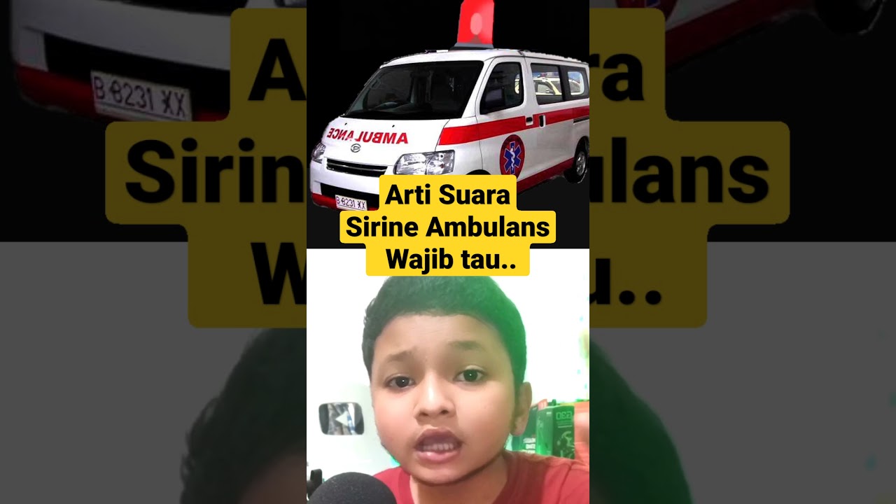 Ini Arti Suara Sirine Ambulans #shorts #ambulans