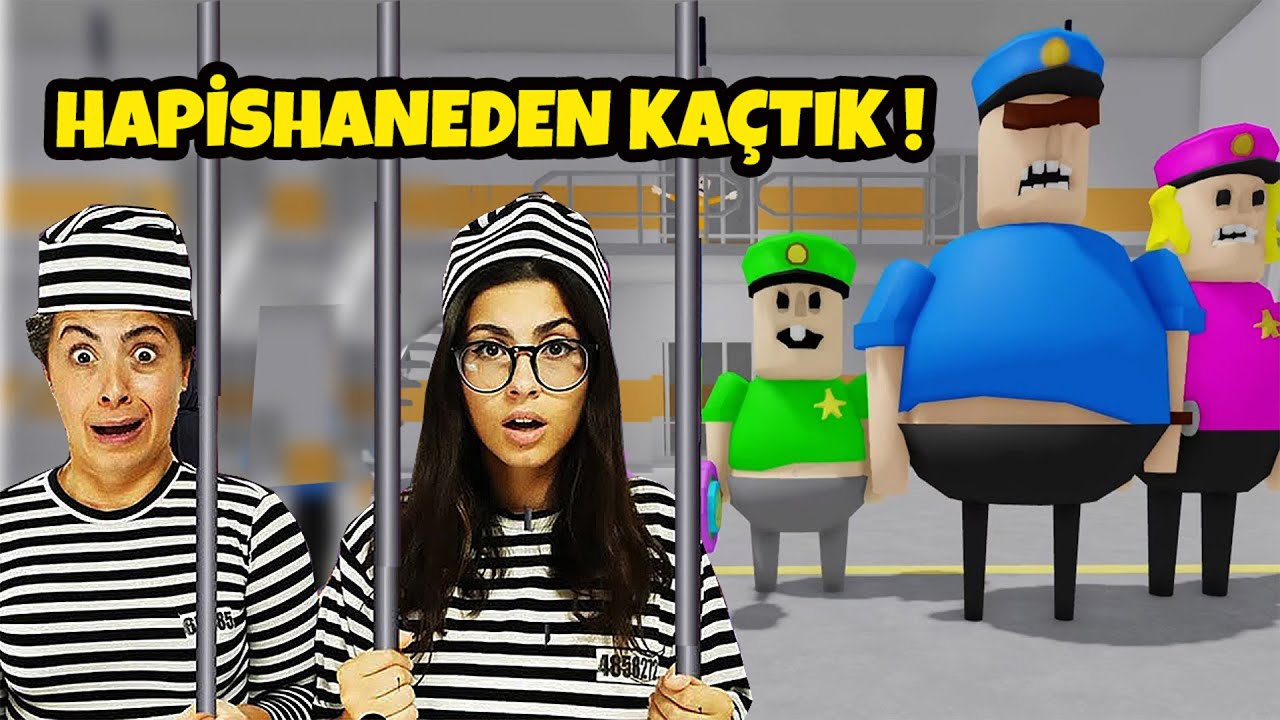 HAPİSHANEDEN KAÇIYORUZ!🚀 GARDİYAN AİLESİ BİZİ YAKALADI ! 👮 ROBLOX POLICE FAMILY ESCAPE | EYLÜL LAL