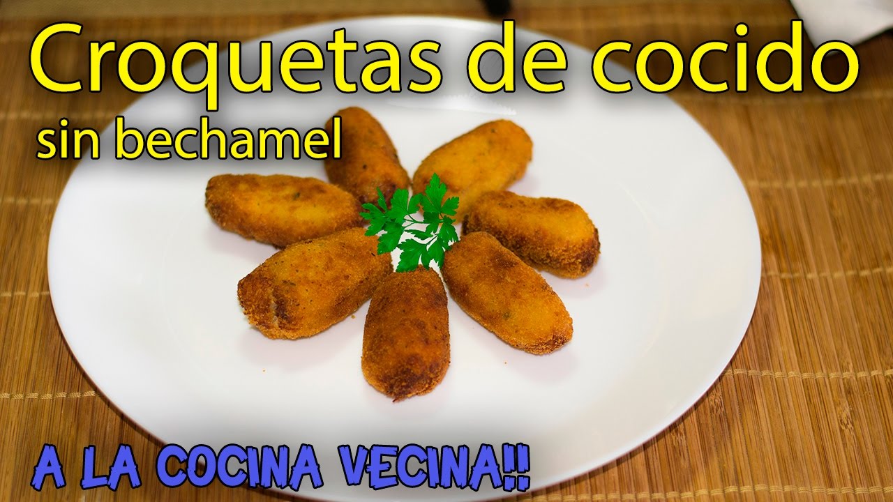 🟢 Como hacer CROQUETAS CASERAS de cocido SIN BECHAMEL | 🍛 receta🍛  MUY FÁCIL