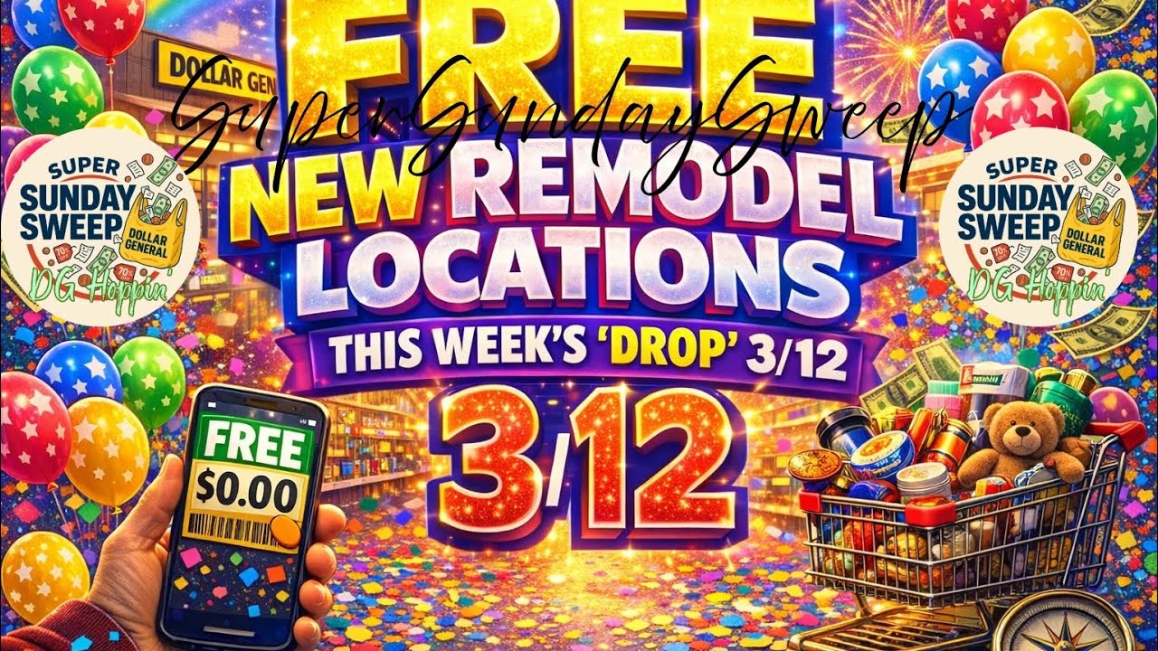 ⚡ REMODEL LOCATIONS (3/12 DROP) DOLLAR GENERAL 