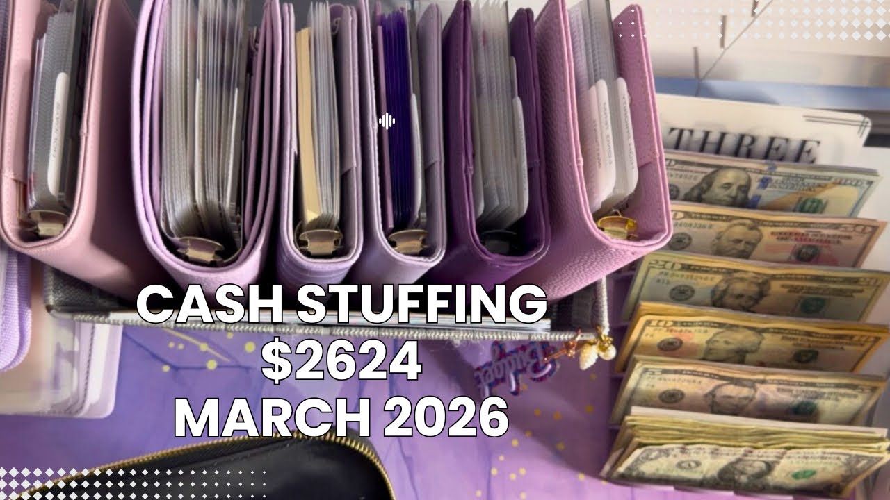 Cash Stuffing | First Paycheck March 2026