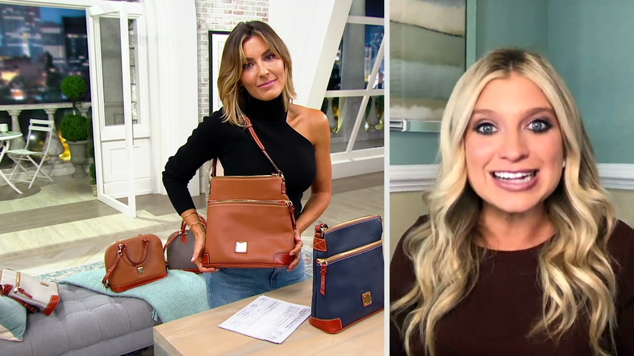 Dooney & Bourke Pebble Leather Crossbody on QVC