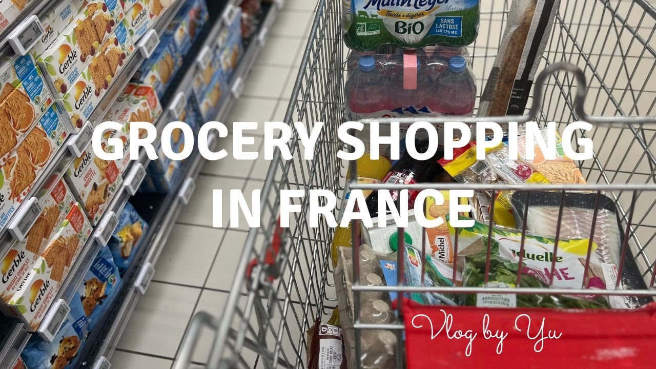 Grocery shopping 🛒 in France. French supermarket at the end of March🌼