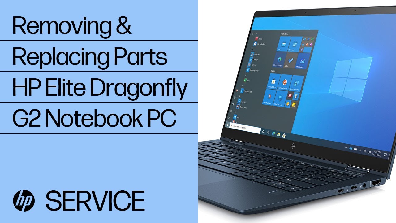 Removing & Replacing Parts | HP Elite Dragonfly G2 Notebook PC | HP Computer Service | @HPSupport
