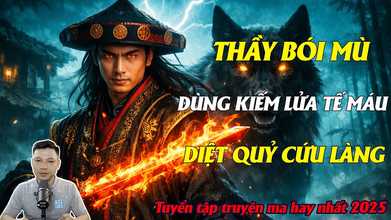 TRUYỆN MA ĐÌNH SOẠN : THẦY BÓI MÙ DÙNG KIẾM LỬA TẾ MÁU DIỆT QUỶ CỨU LÀNG || TRUYỆN KINH DỊ