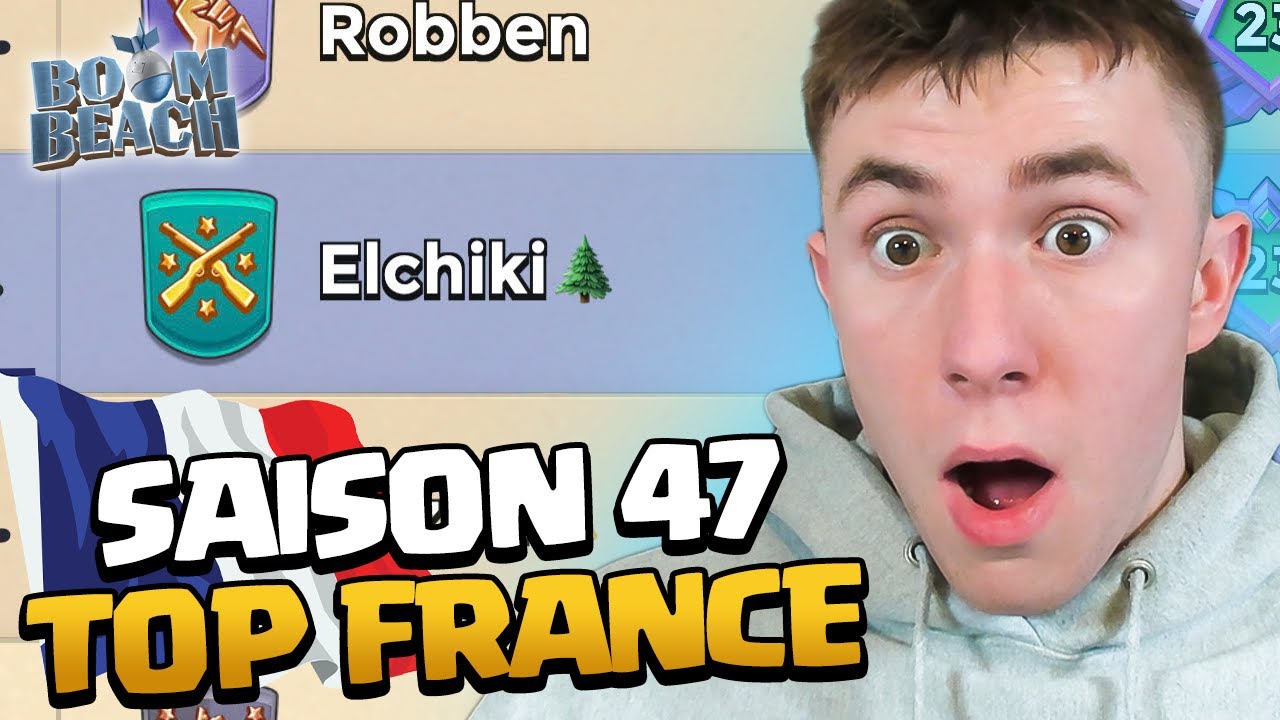 On finit la Saison 47 de Boom Beach dans le Top France ?!